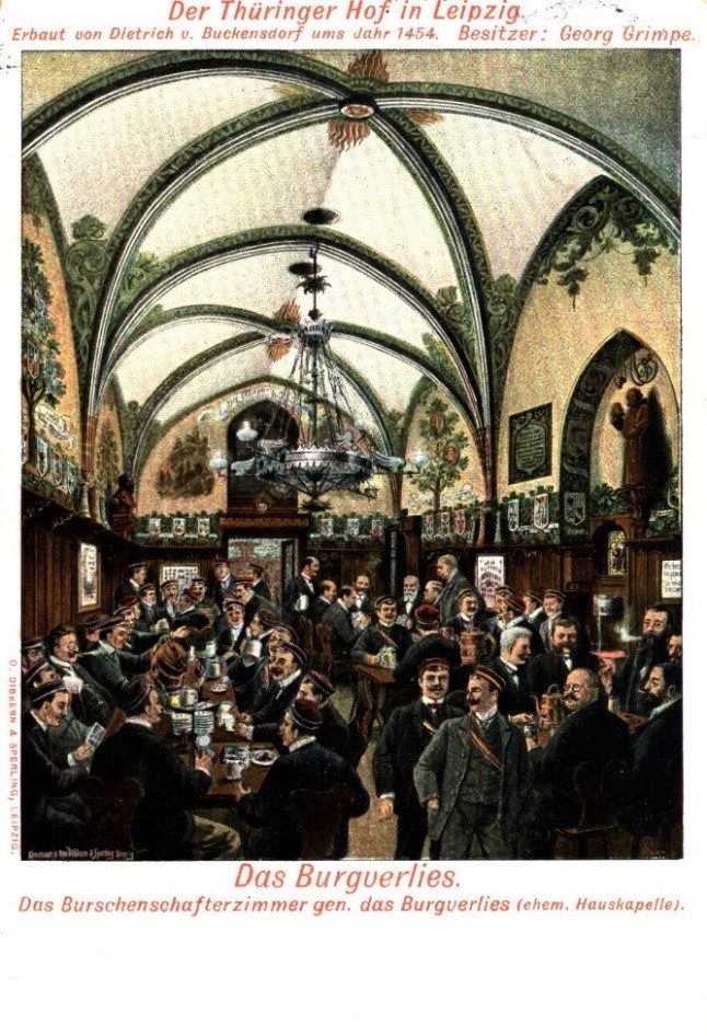 Leipzig 1909. Curtea Turingiană. Sala bărbaților (fostă capelă)