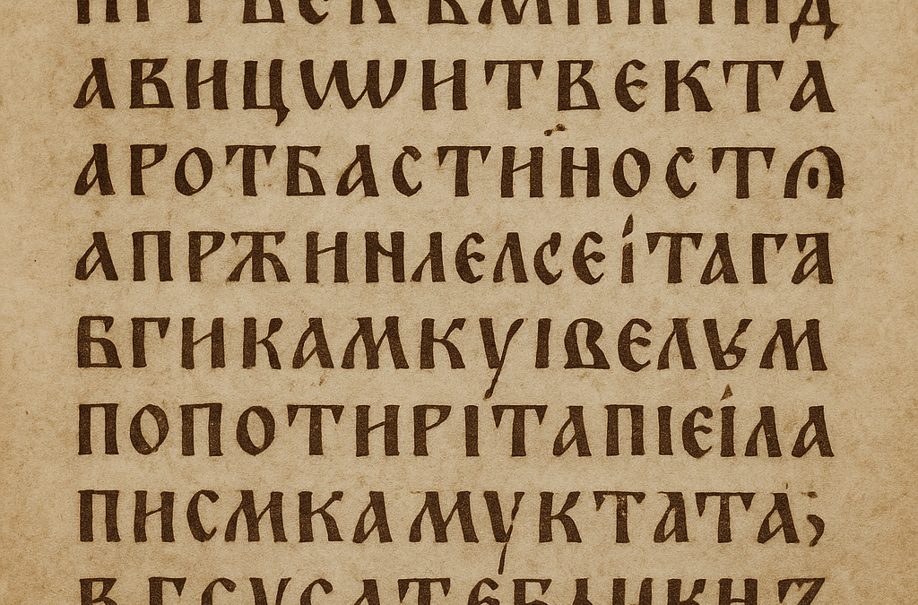 Istoria alfabetului chirilic